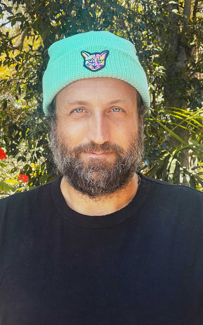 TURQUOISE BEANIE CAT - PARI USA , Wearepari, Paul Ripke, pari swim club, Newport Beach, pari