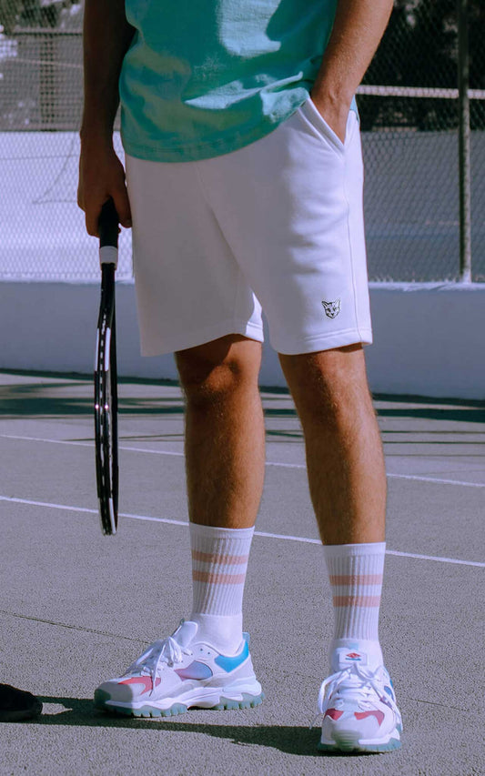 WHITE SHORTS RUBBER CAT - PARI USA , Wearepari, Paul Ripke, pari swim club, Newport Beach, pari