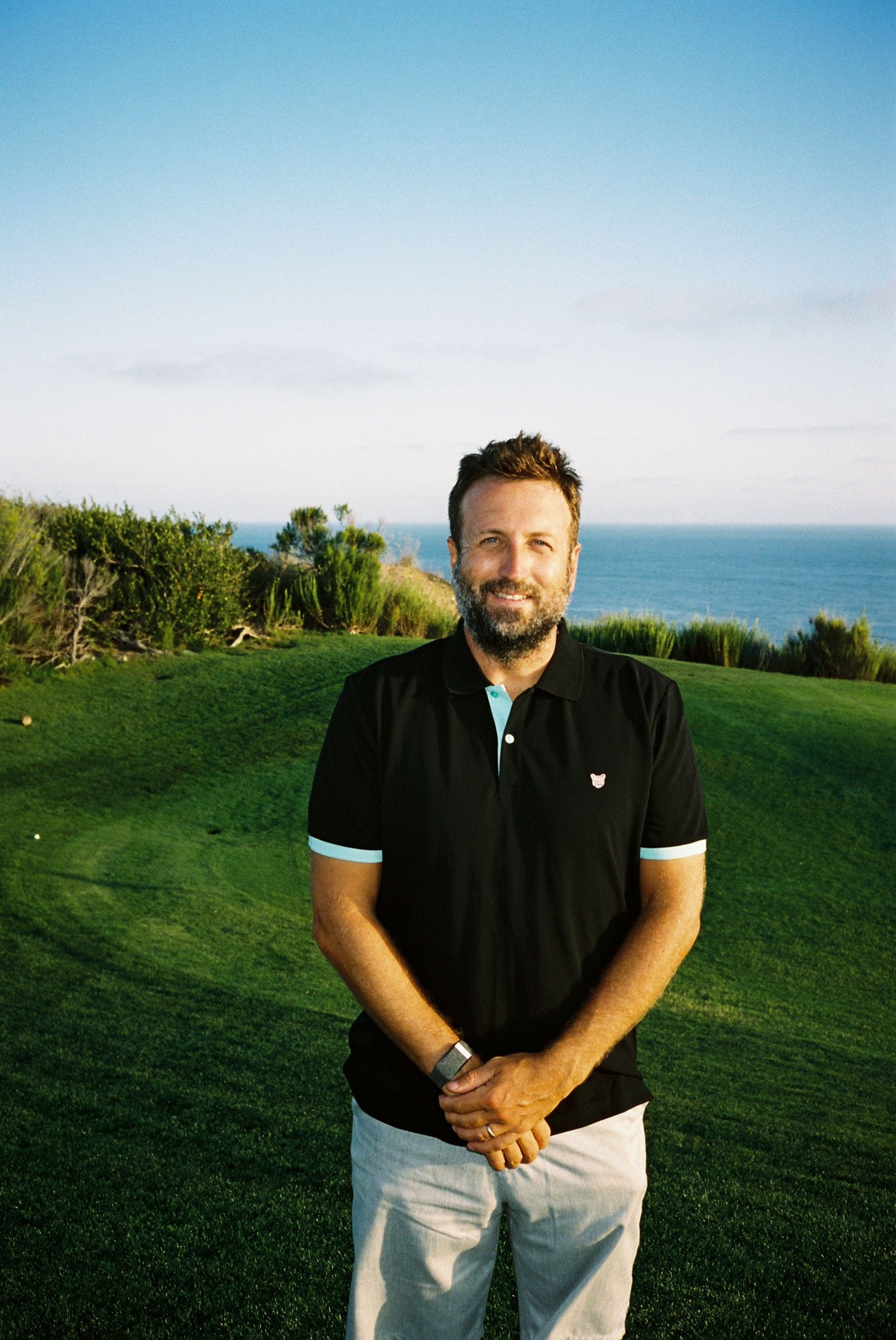 BLACK GOLF CLUB POLO SHIRT - PARI USA , Wearepari, Paul Ripke, pari swim club, Newport Beach, pari
