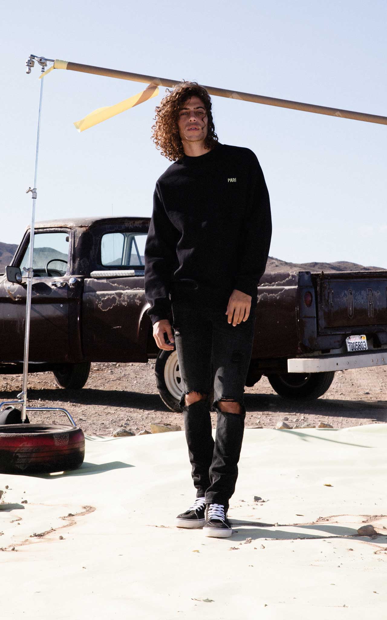 BLACK SWEATSHIRT PARI - PARI USA , Wearepari, Paul Ripke, pari swim club, Newport Beach, pari