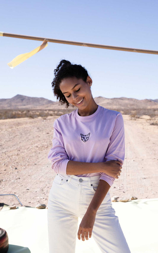 LILAC LONGSLEEVE RUBBER CAT - PARI USA , Wearepari, Paul Ripke, pari swim club, Newport Beach, pari