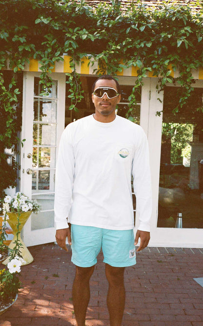TURQUOISE SWIM CLUB SHORTS - PARI USA , Wearepari, Paul Ripke, pari swim club, Newport Beach, pari
