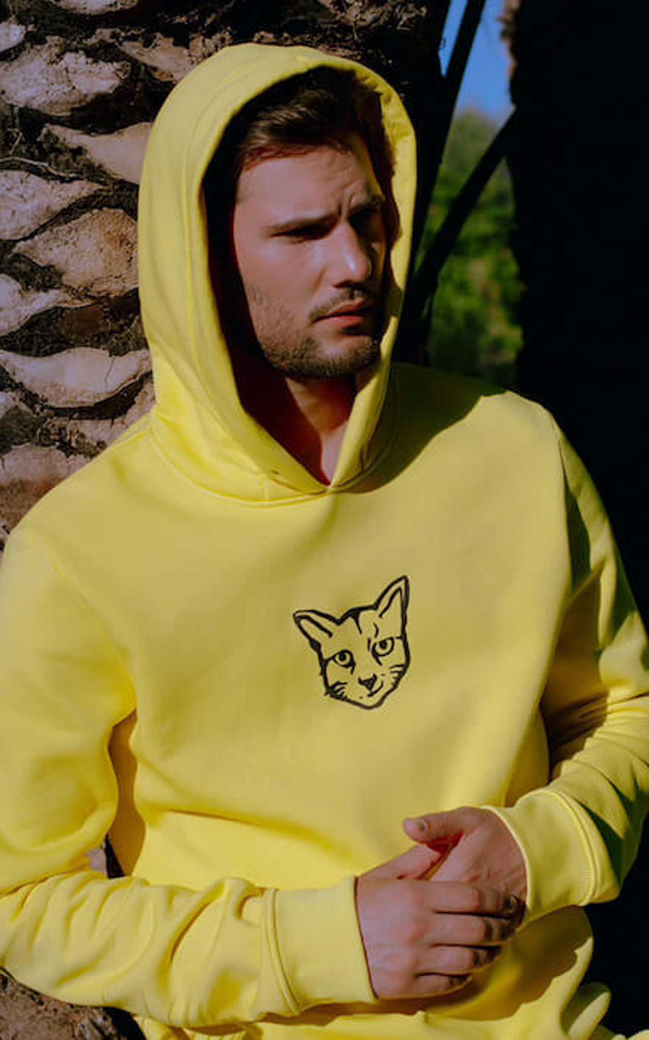 YELLOW HOODIE RUBBER CAT - PARI USA , Wearepari, Paul Ripke, pari swim club, Newport Beach, pari